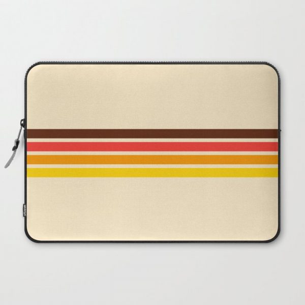 African Retro Stripes Computer Cover by AlphaOmega - Laptop Sleeve - 15"