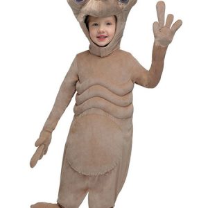 Alien Costume Kids Taupe Jumpsuit Halloween