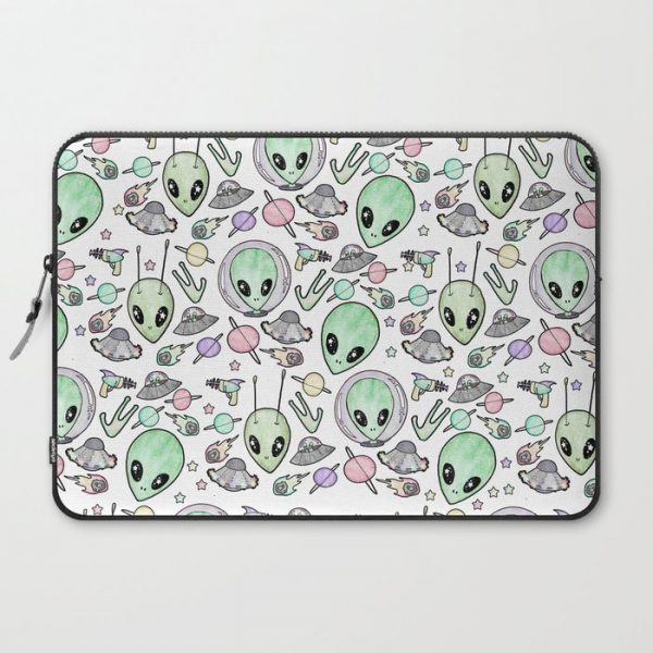 Alien and UFO pattern Computer Cover by Jordyn St. John - Laptop Sleeve - 15"