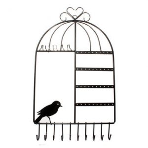 Alloy Birdcage Shaped Jewelry Display Rack