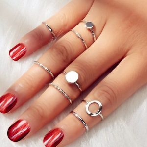 Alloy Circle Rings Set