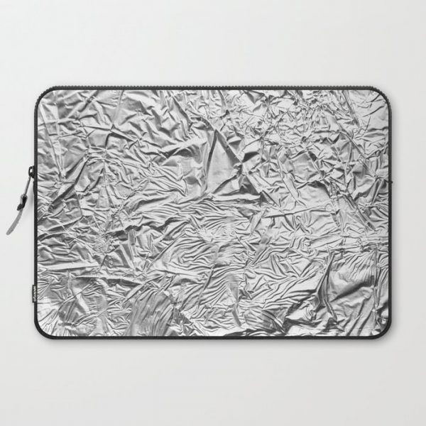 Aluminum Foil Computer Cover by Patterns and Textures - Laptop Sleeve - 15"