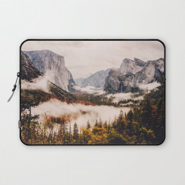 Amazing Yosemite California Forest Waterfall Canyon Computer Cover by Adventure Is Calling - Laptop Sleeve - 13"