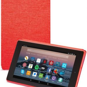 Amazon B01N9880QI Flip Cover for Fire 7 Tablet - 7th Generation - Punch Red