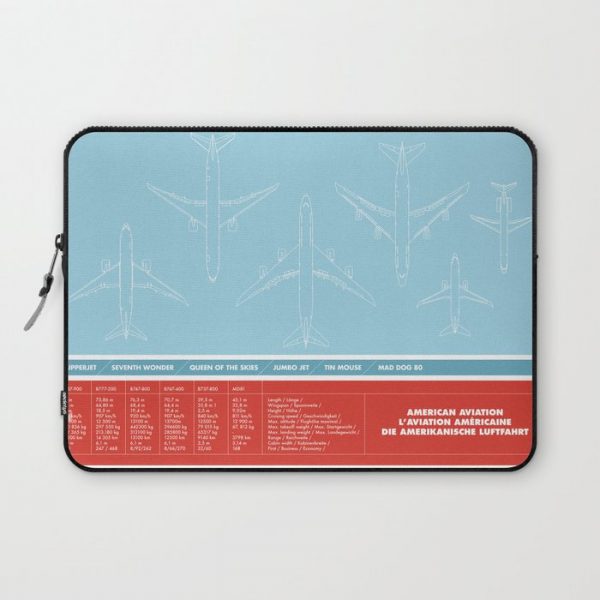 America aviation Computer Cover by Marc - Laptop Sleeve - 13"