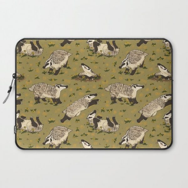 American Badgers Computer Cover by Gwendolyn Wood - Laptop Sleeve - 15"