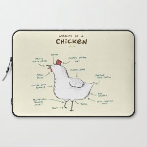 Anatomy of a Chicken Computer Cover by Sophie Corrigan - Laptop Sleeve - 15"