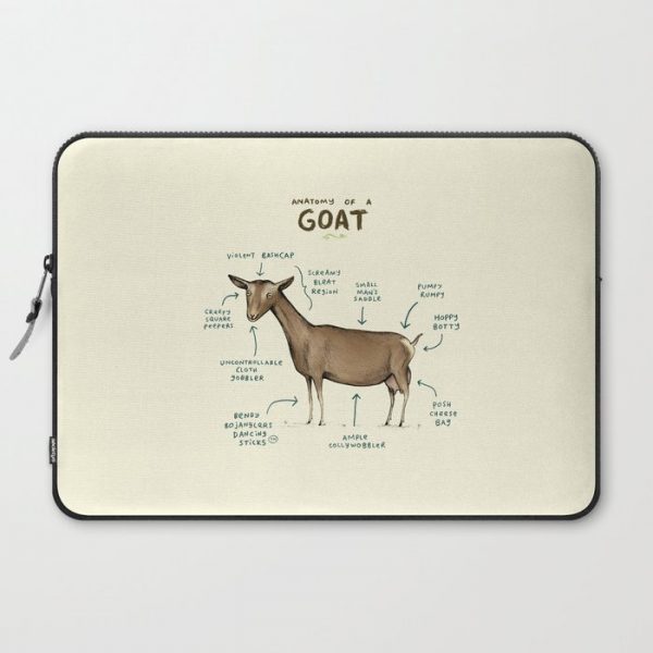 Anatomy of a Goat Computer Cover by Sophie Corrigan - Laptop Sleeve - 15"