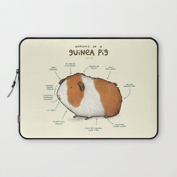 Anatomy of a Guinea Pig Computer Cover by Sophie Corrigan - Laptop Sleeve - 13"