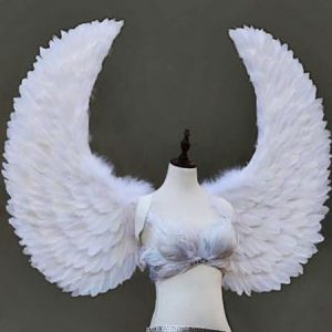 Angel Wings Costume White Feather Halloween Women Costume Accessories