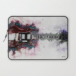 Angus Young's Guitar Art Computer Cover by Abraham Szomor - Laptop Sleeve - 13"