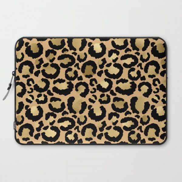 Animal print - natural gold Computer Cover by Gale Switzer - Laptop Sleeve - 15"