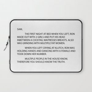 Anonymous letter Computer Cover by MoCoWo - Laptop Sleeve - 13"