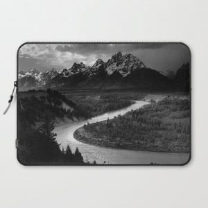 Ansel Adams - The Tetons and Snake River Computer Cover by Elegant Chaos Gallery - Laptop Sleeve - 15"