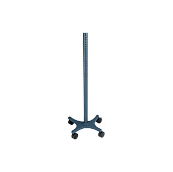 Anthro Zido Pole Cart - 150 lb Capacity - 4 Casters - 4" Caster Size - Steel - 21.3" Width x 20" Depth x 66" Height - Cool Gray