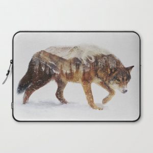 Arctic Wolf Computer Cover by Andreas Lie - Laptop Sleeve - 15"