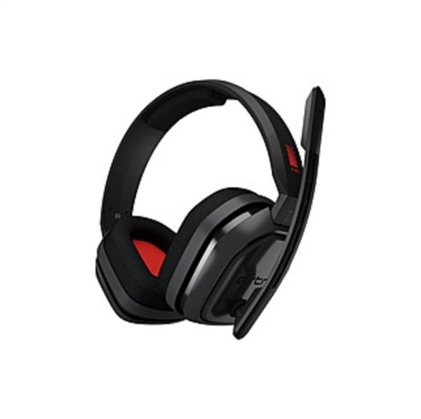 Astro A10 Headset - Stereo - Mini-phone - Wired - 32 Ohm - 20 Hz - 20 kHz - Over-the-ear, Over-the-head - Binaural - Circumaural - Red, Gray