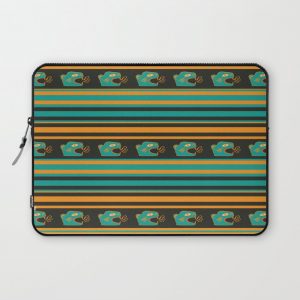 Aztec Mexican Mythological Jaguar Pattern Computer Cover by Anna Lemos - Laptop Sleeve - 13"