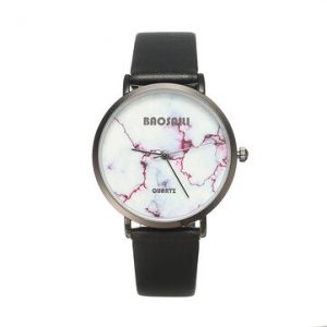 BAOSAILI Women's Casual Watch Red Crack Leather Watch