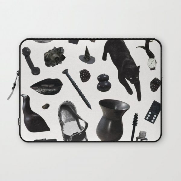 BLACK Computer Cover by Beth Hoeckel - Laptop Sleeve - 13"