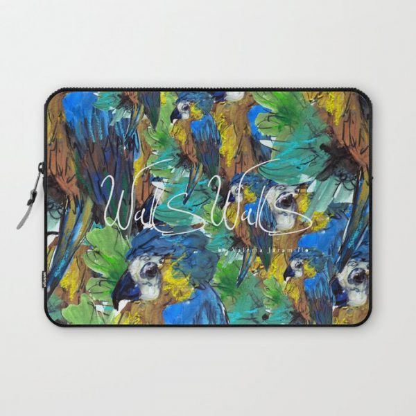 BLUE PARROT Computer Cover by WALLS WALLS BY VJ - Laptop Sleeve - 13"