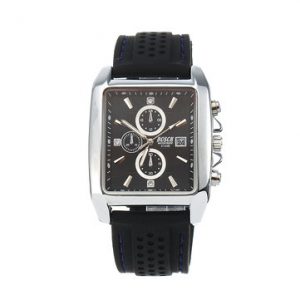 BOSCK Date Plastic Stainless Steel Casual Watch