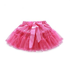 Baby Girls Pure Color Bowknot Mini Skirt