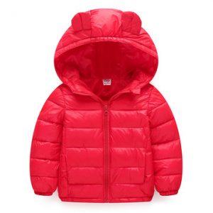 Baby Long Sleeve Hooded Down Coat