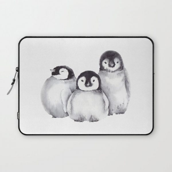 Baby Penguins Computer Cover by Jeanna Dano - Laptop Sleeve - 13"