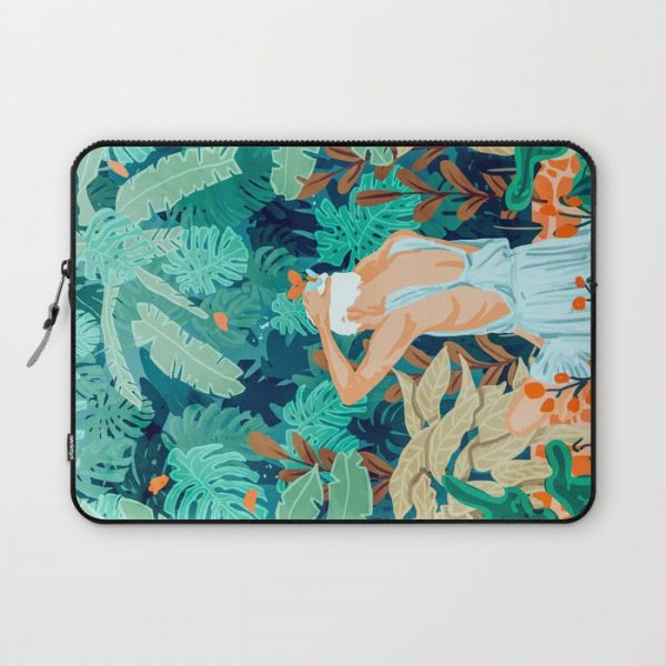 Backyard #illustration #painting Computer Cover by 83 OrangesA(r) Art Shop - Laptop Sleeve - 13"