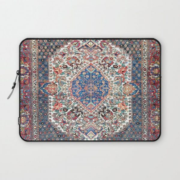 Bakhtiari Central Persian Rug Print Computer Cover by Vicky Brago-MitchellA(r) - Laptop Sleeve - 13"