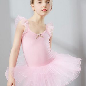 Ballet Dance Costumes Lilac Sleeveless Slim Fit Ballerina Tutu Dresses For Kids