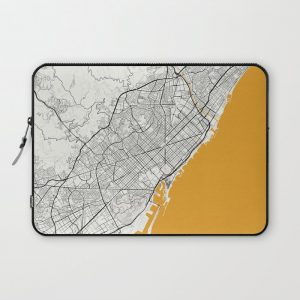 Barcelona map Computer Cover by MozoMaps - Laptop Sleeve - 13"