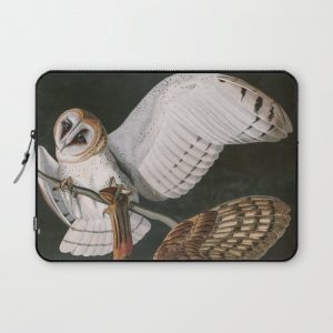 Barn Owls, the Birds of America by John James Audubon Computer Cover by VintageArchive - Laptop Sleeve - 13"