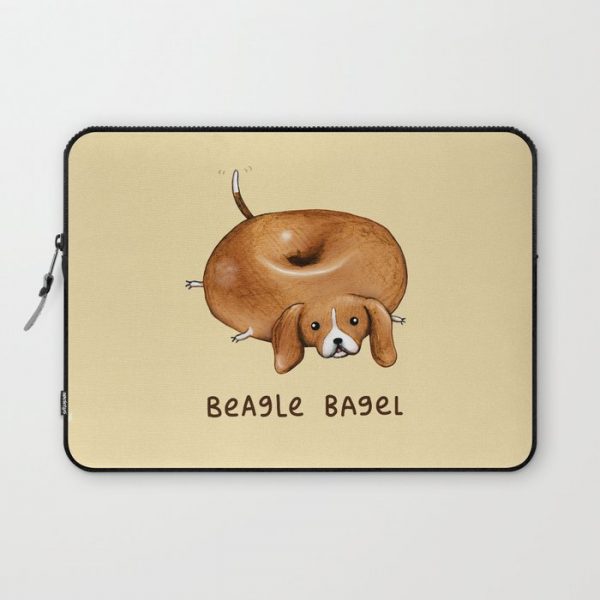 Beagle Bagel Computer Cover by Sophie Corrigan - Laptop Sleeve - 13"