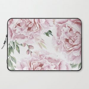 Beautiful Pink Roses Garden Computer Cover by Nature Magick - Laptop Sleeve - 15"