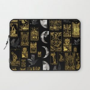 Beautiful Tarot Print with Raven and Moon Computer Cover by AnnaleeBeer - Laptop Sleeve - 13"