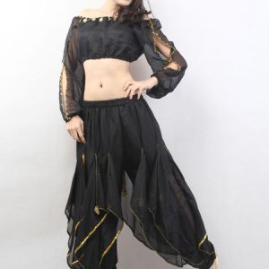 Belly Dance Costume Black Bollywood Dance Set