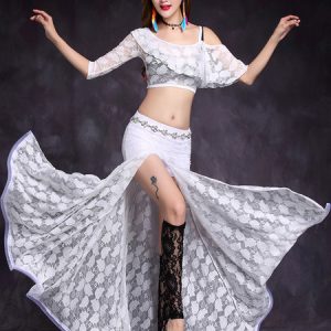 Belly Dance Costume Lace High Slit Women Belly Dance Wear For Women