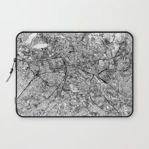 Berlin White Map Computer Cover by multipliCITY - Laptop Sleeve - 13"