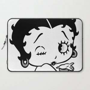 Betty Boop Tease Kiss (Black & White) Computer Cover by TheMagista88 - Laptop Sleeve - 15"