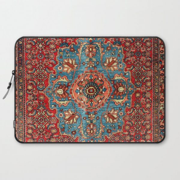 Bidjar Antique Kurdish Northwest Persian Rug Print Computer Cover by Vicky Brago-MitchellA(r) - Laptop Sleeve - 15"