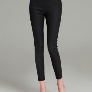 Black Casual Solid Skinny Leg Pants