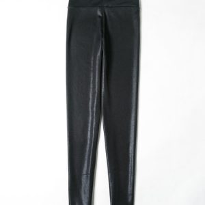 Black Casual Spandex Solid Skinny Leg Pants