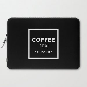 Black Coffee No5 Computer Cover by The Beauty Drawer - Laptop Sleeve - 15"