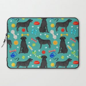 Black Lab dog toys cute dog breeds black labrador retriever gifts pet friendly Computer Cover by PetFriendly - Laptop Sleeve - 15"