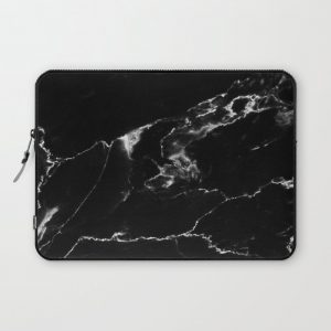 Black Marble I Computer Cover by THE AESTATE - Laptop Sleeve - 13"