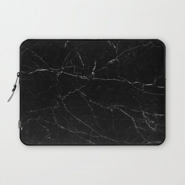 Black Marble Print Computer Cover by Lumi - Laptop Sleeve - 13"