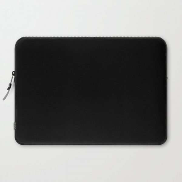 Black Minimalist Computer Cover by Beautiful Homes - Laptop Sleeve - 15"