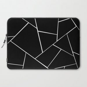 Black White Geometric Glam #2 #geo #decor #art #society6 Computer Cover by Anita's & Bella's Art - Laptop Sleeve - 15"